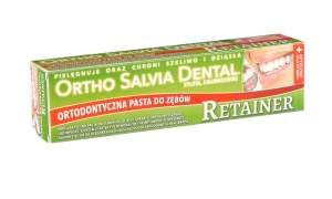 Зубна паста для людей використовують капи ОРТО САЛЬВІЯ ДЕНТАЛ Закріплення ефекту. Для людей засинають з ретейнер. Ortho Salvia Dental Retainer Time (Закріплення ефекту). 75ml 